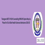 Telangana NEET AYUSH Counselling KNRUHS Opens Mop Up Phase for B Sc Allied Health Sciences Admissions 2024 25